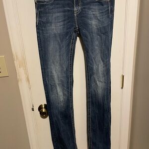 Miss Me Blue Skinny Jeans